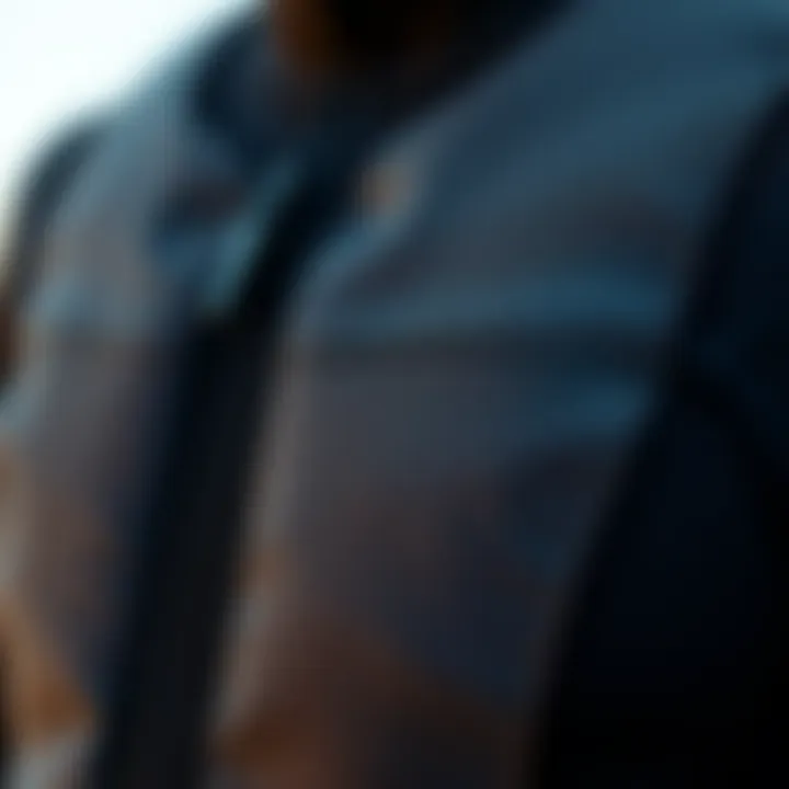 Fabric Texture of 1mm Wetsuit Vest Detailed view of a 1mm wetsuit vest showcasing its fabric texture