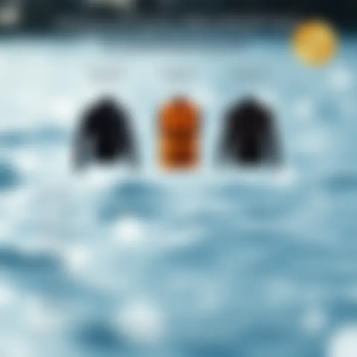 Insulation Properties Comparison Infographic comparing insulation properties of different wetsuit vests