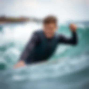 Water Sports with a 1mm Wetsuit Vest A person engaging in water sports while wearing a 1mm wetsuit vest