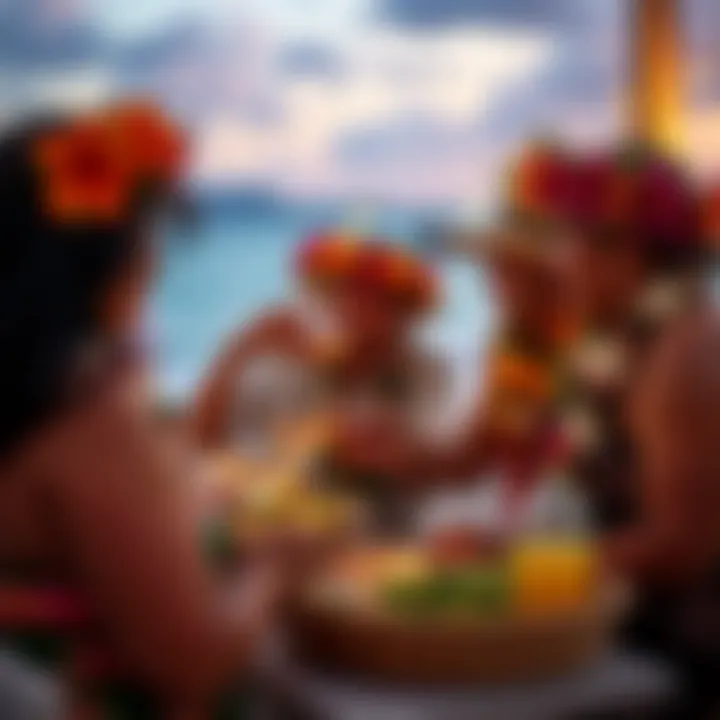 Guests enjoying traditional Hawaiian activities together