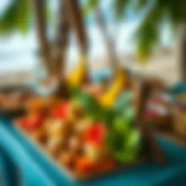 Traditional Hawaiian feast showcasing local delicacies