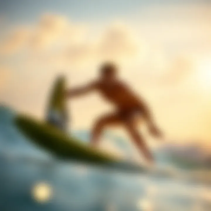 Surfer optimizing performance with FCS 2 fins