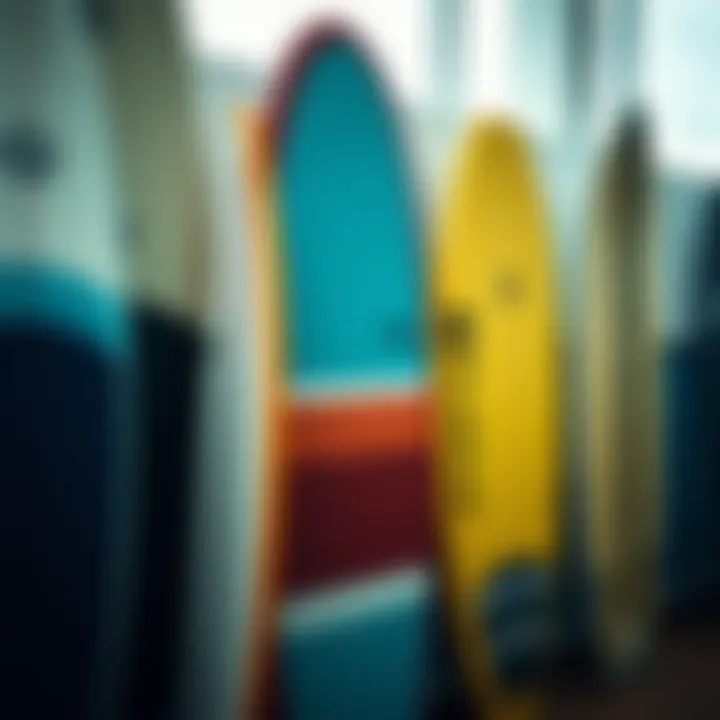 Variety of bodyboards on display