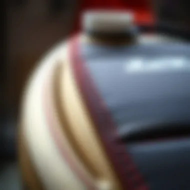 Close-up of the Billabong Furnace emphasizing its unique stitching and build quality