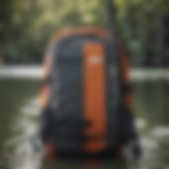 Billabong backpack in use during a paddleboarding session