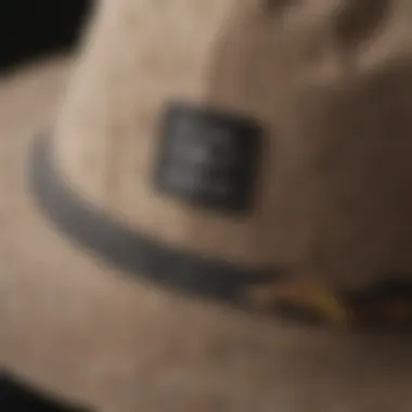 Close-up of fabric texture of the Billabong Still Single Bucket Hat