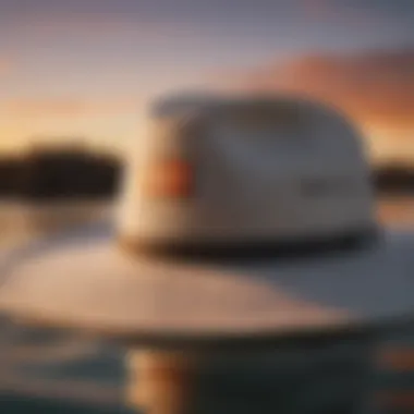 Elegant Sunset Reflections on Billabong Surf Hat