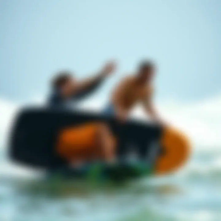 Mastering Boogie Board Techniques An expert performing advanced maneuvers on a boogie board in the surf