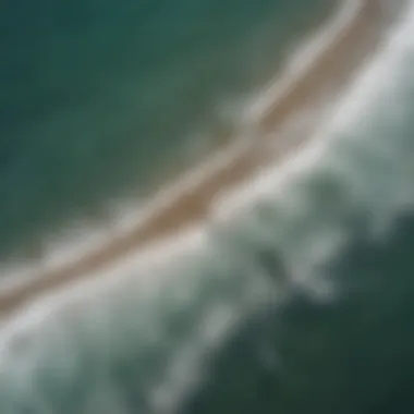 Aerial view of surfers at La Boya in Cabarete