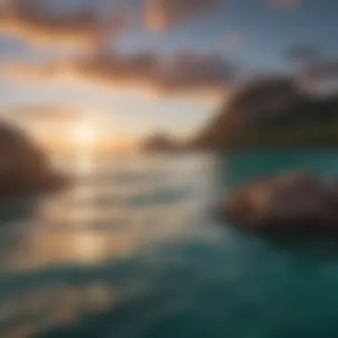 Calm Waters Surrounding the Great Barrier Reef