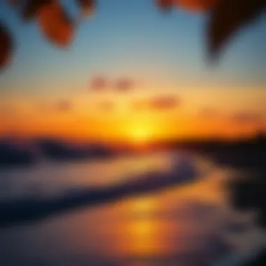 Sunset over Cartagena beach