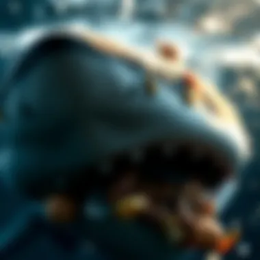 A close-up of the ethical considerations surrounding shark chumming.