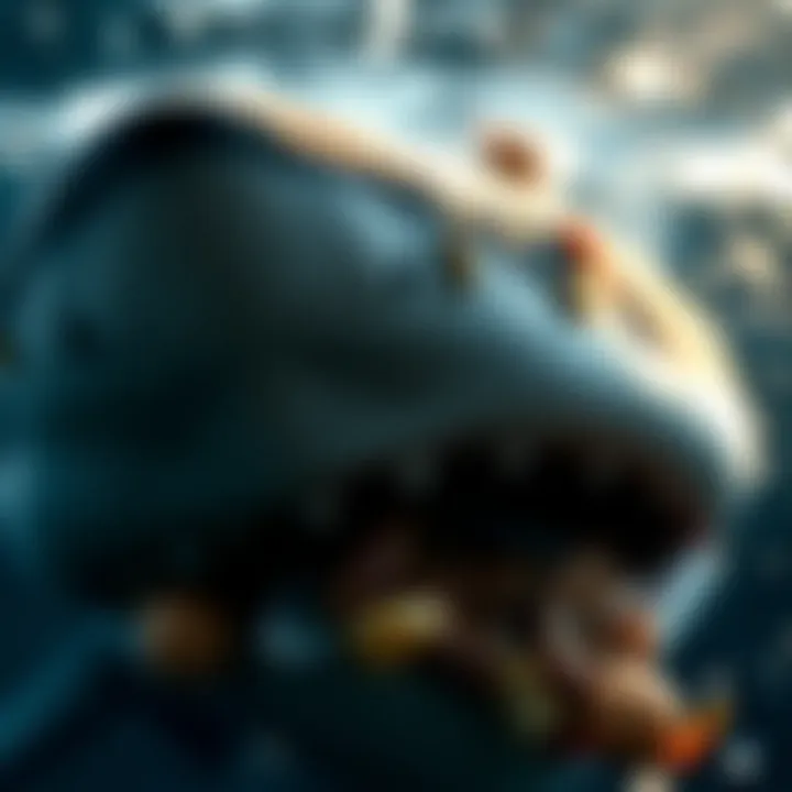 A close-up of the ethical considerations surrounding shark chumming.