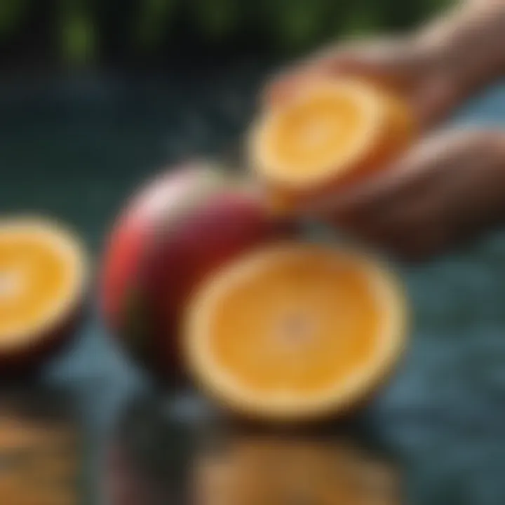 Colorful assortment of fresh fruits