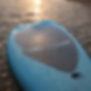 Close-up of the durable construction materials used in iRocker paddle boards