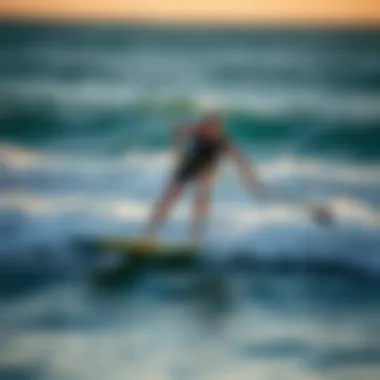 Soft Surf Board Performance in Gentle Waves Demonstration of soft surf board performance on gentle waves