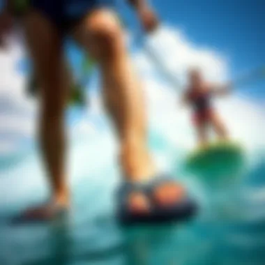 Versatility in Watersport Adventures Diverse settings featuring Billabong flip flops in watersport activities