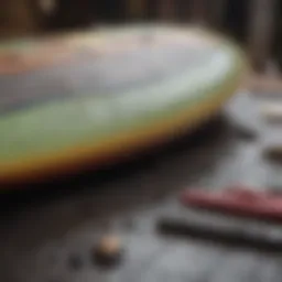 Essential components of an epoxy surfboard repair kit