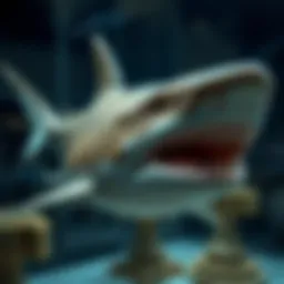 Detailed anatomy of a shark showcasing unique adaptations