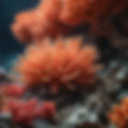 Vibrant coral formations showcasing biodiversity