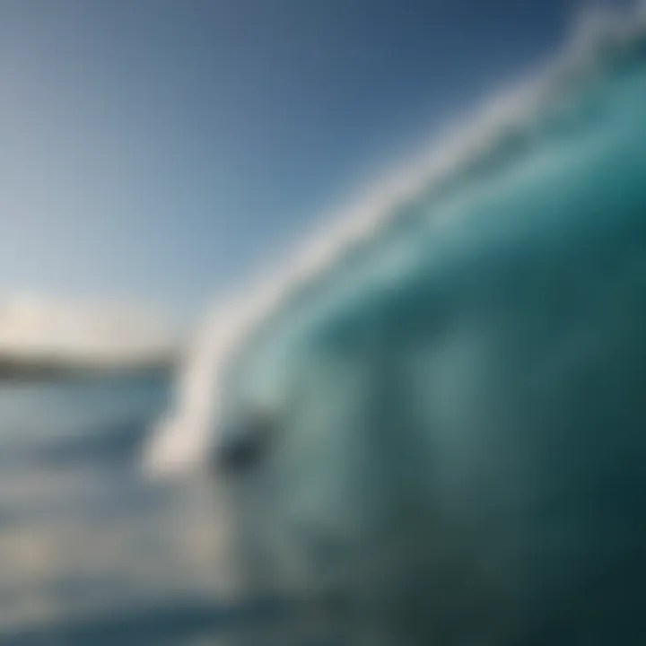 Crystal Clear Wave Breaks in the Maldives