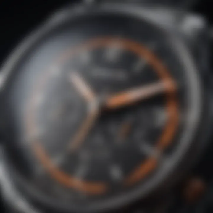 Detailed Close-up of Nixon 'The Heat' Watch Face