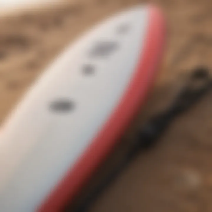 Different surfboard types and appropriate leash lengths