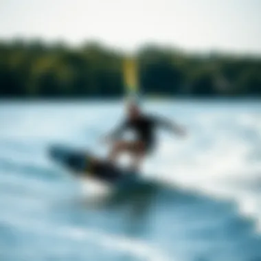 A wakeboard rider navigating different riding styles