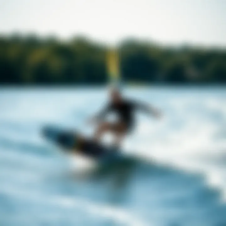 A wakeboard rider navigating different riding styles