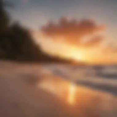 Serene Sunset Over Diani Beach A tranquil sunset view over Diani Beach, perfect for relaxation.
