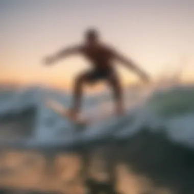 Dynamic Skimboard Stance