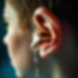 Anatomy of the Ear Showing Fluid Accumulation