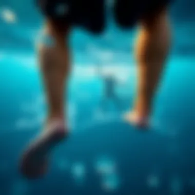 Visual representation of environmental challenges impacting the Pacific Ocean, such as pollution and climate change