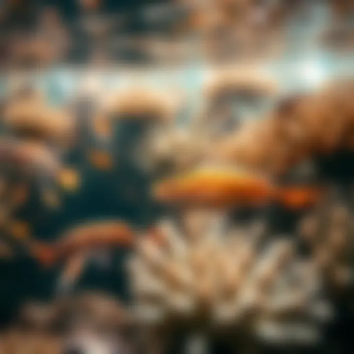 Diverse marine life thriving in the depths of the Pacific Ocean, highlighting its rich biodiversity