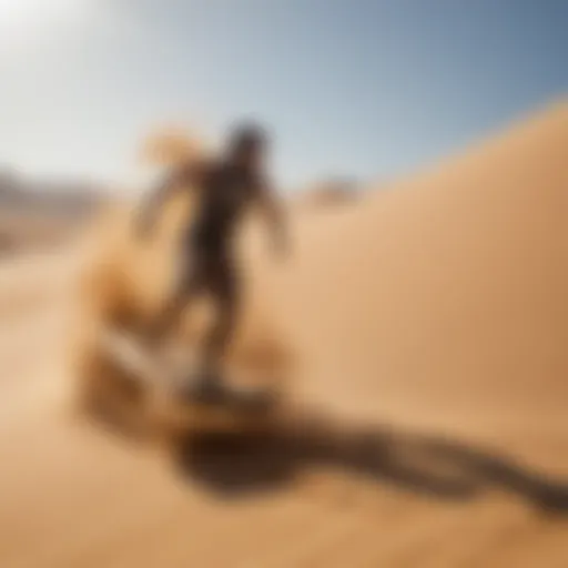 Thrilling Sand Surfing Descent