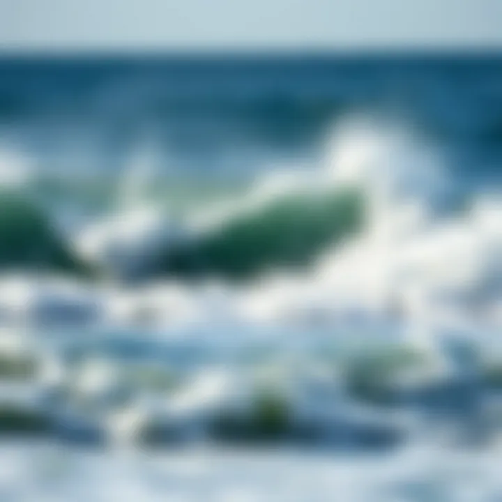 Majestic ocean waves crashing onto the shore, inspiring awe and respect.