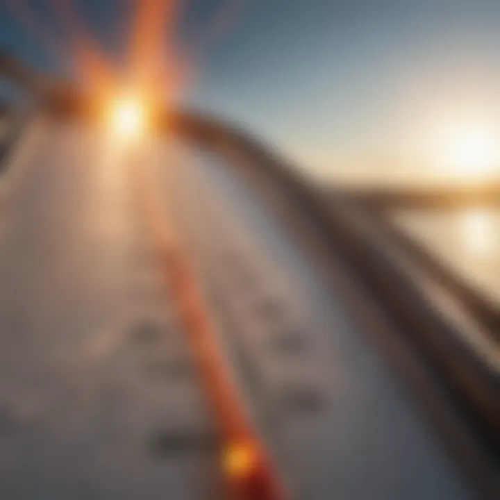 Unique illustration of a thermometer under a scorching sun