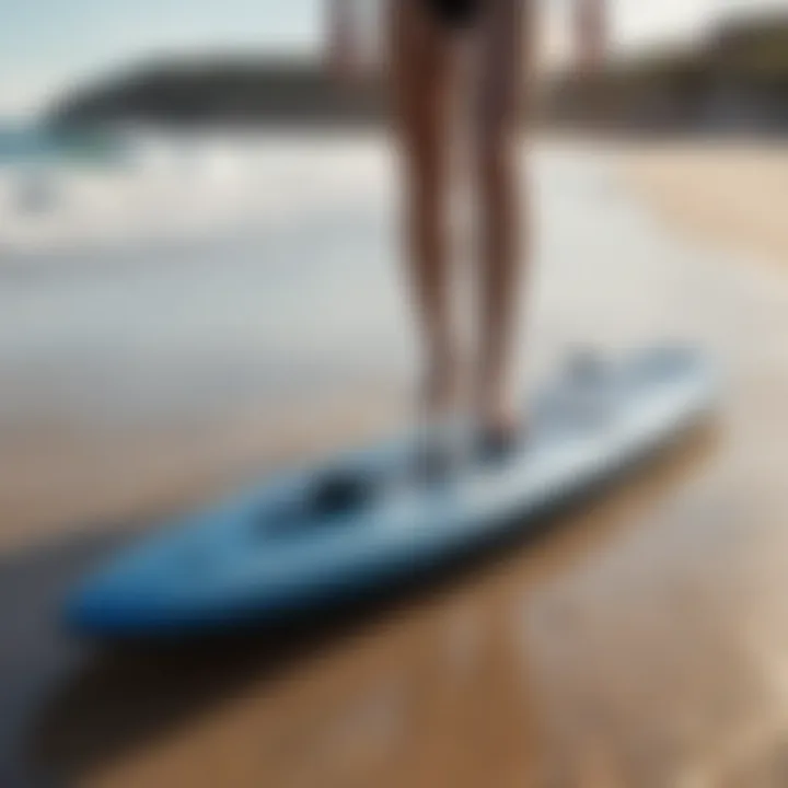 Electric surfboard showcasing advanced technology on Australian beach