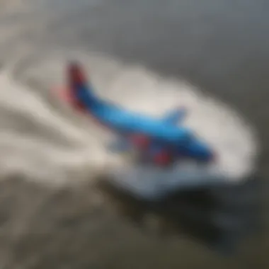 An aerial view showcasing the versatility and maneuverability of an extra large puddle jumper