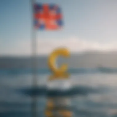 Artistic portrayal of letter 'C' flag interpretation