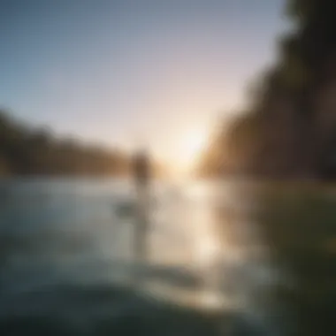 A serene view of a popular surf location perfect for paddle boarding