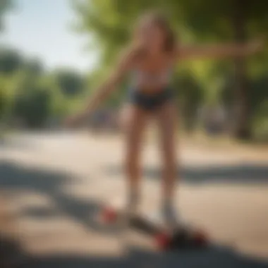 A vibrant longboard dancing community gathering at a local park