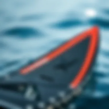 Close-up of Redley fins showcasing material quality