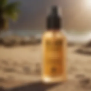 Close-up of Sun Bum Daily Sunscreen Face Mist bottle outdoors