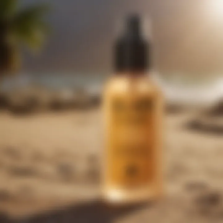 Close-up of Sun Bum Daily Sunscreen Face Mist bottle outdoors