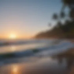 A breathtaking view of the Pacific Ocean coastline at Surf City