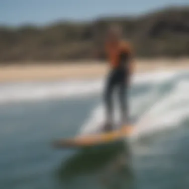 Demonstration of safety features on Surf Jet motorized surfboard