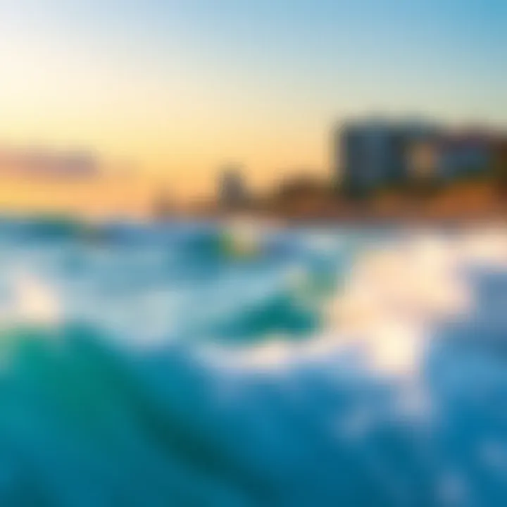 Pristine Waves at Satellite Beach A breathtaking view of Satellite Beach showcasing pristine waves