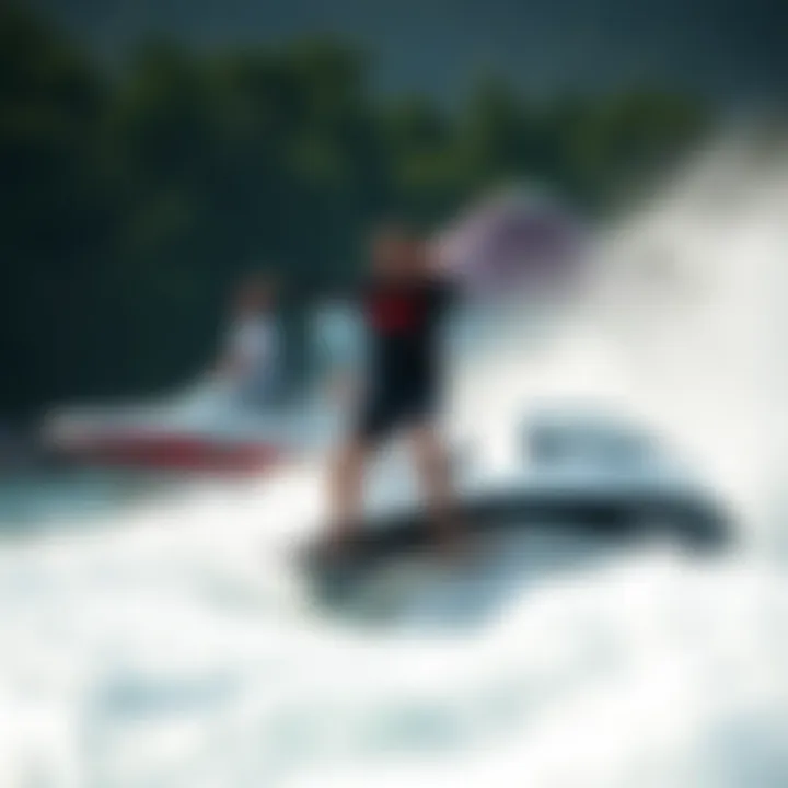 Mastering Watersports with Wake Boats An experienced wakeboarder showcasing skills behind a boat