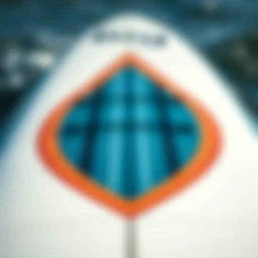 Unique Design of the Big Baron Surfboard Close-up of the Big Baron surfboard showcasing its unique design